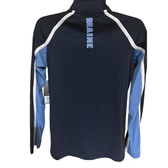 NEW Maine UMO Black Bears Colosseum Athletics Navy 1/4 Zip LS Shirt Youth M - Picture 4 of 5